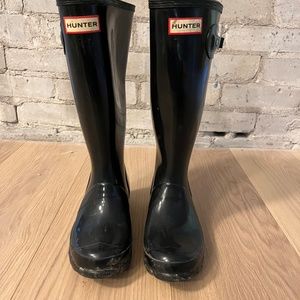 Hunter Black Rain boots